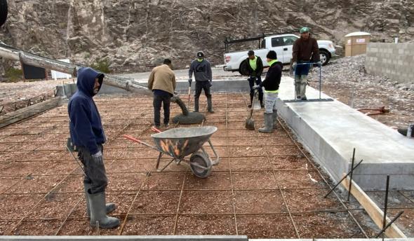Pouring Foundation at TNAH 2025