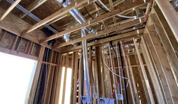 Duct work and ceiling framing in TNAH 2025